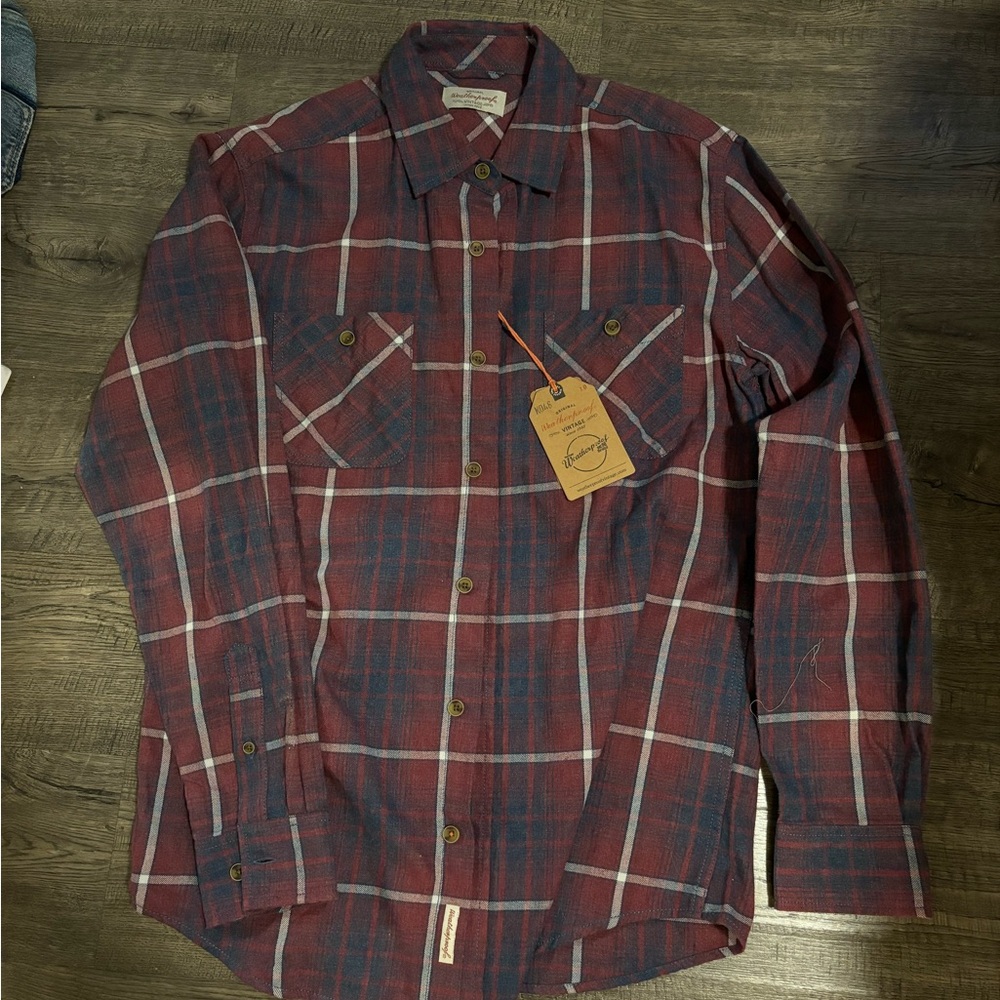 Lightweight flannel button down by Weatherproof